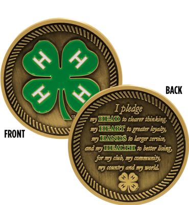 1 3/4" 4H Pledge Coin