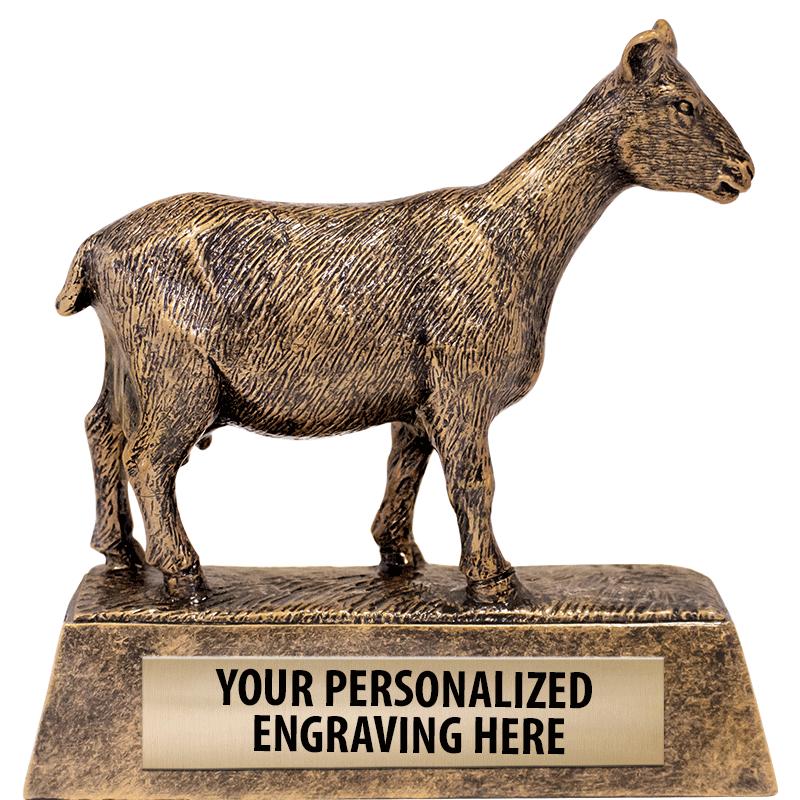 4" GOAT ANIMAL SCULPTURE