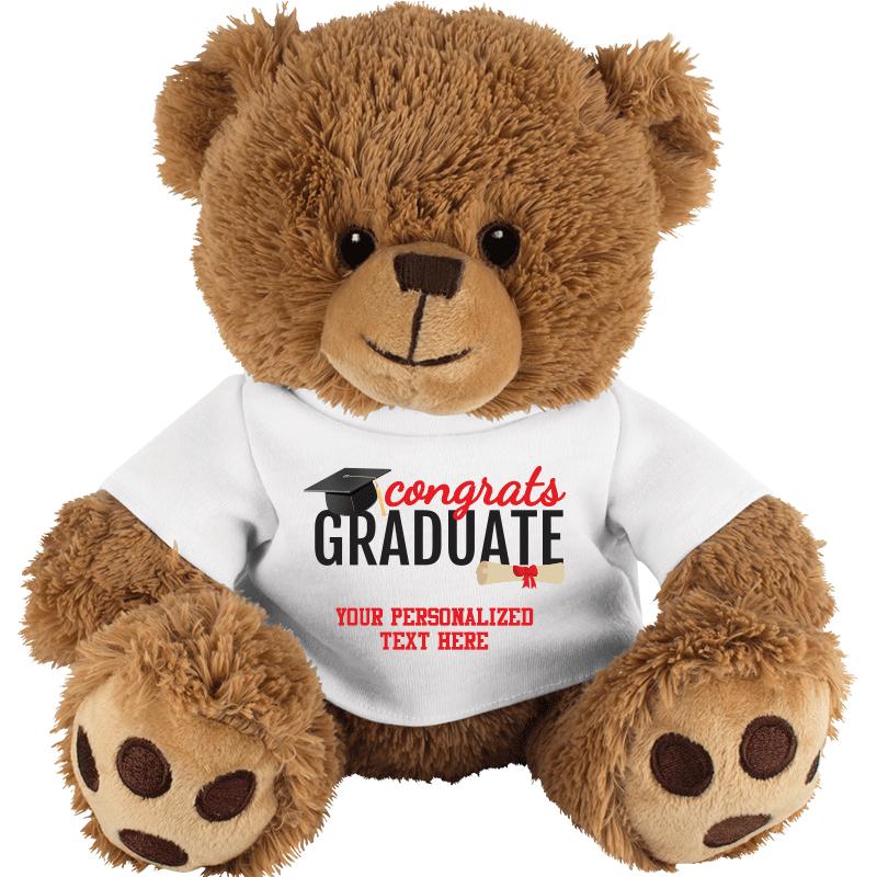 8" BEAR CONGRATULATIONS GRAD