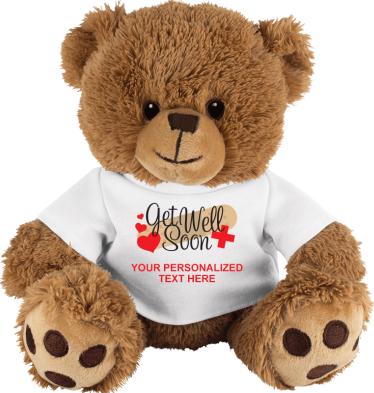 Personalised Get Well Soon Card Teddy Bear Get Well Soon Card 