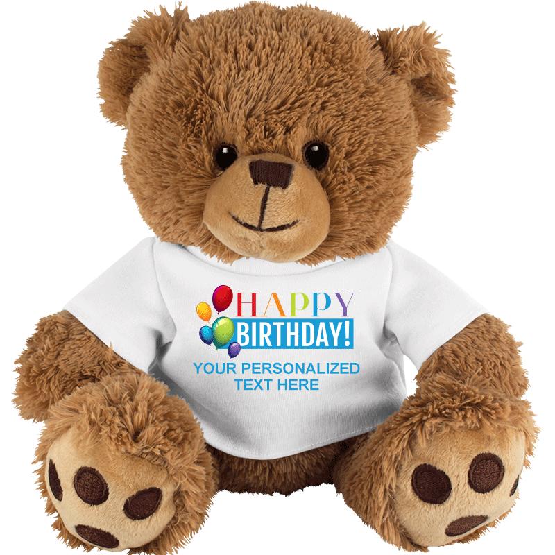8" BEAR HAPPY BIRTHDAY