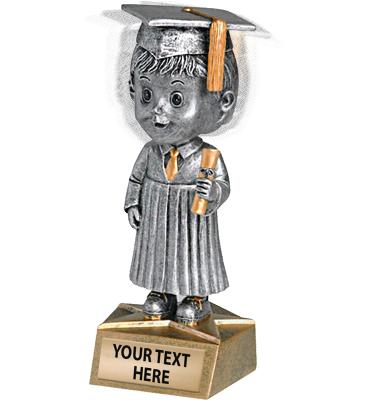 Bobble Head Graduate Male Sculpture