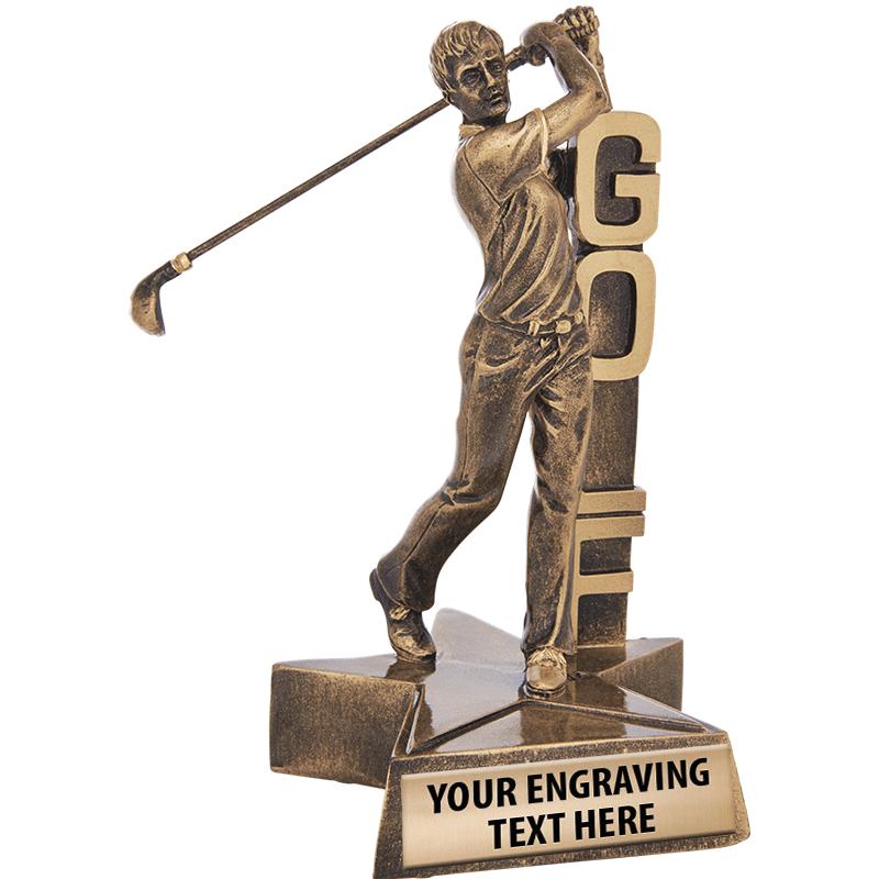 7" GOLF MALE BILLBOARD TROPHY