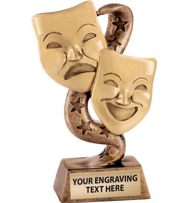 Drama Masks Sculpture