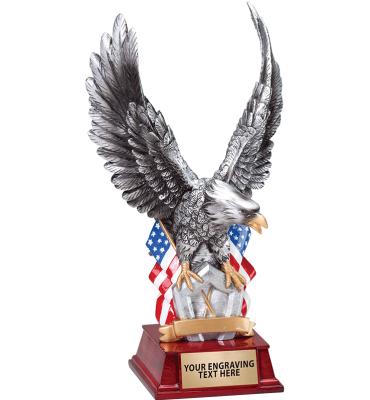 11" Patriotic Eagle Sculpture