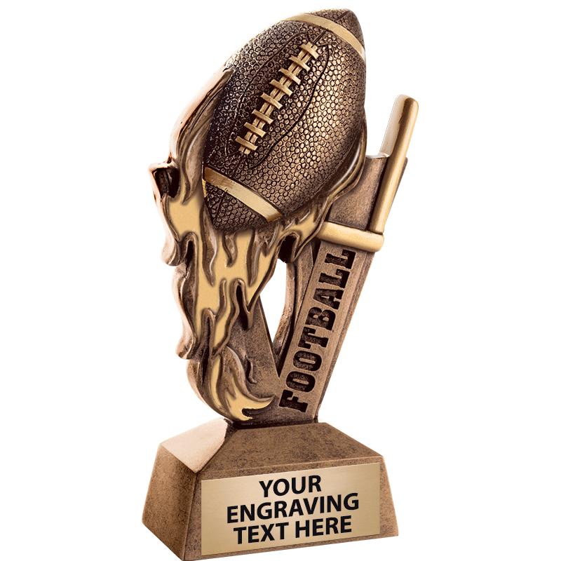 6" FIREBALL FOOTBALL SCULPTURE