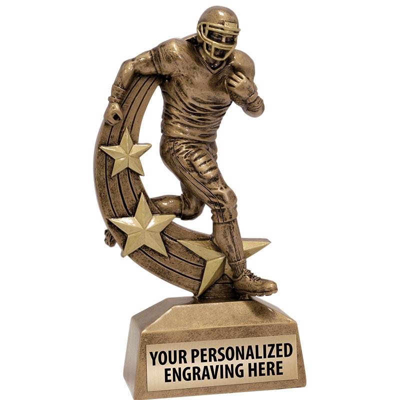 6"FORWARD FOOTBALL SCULPTURE