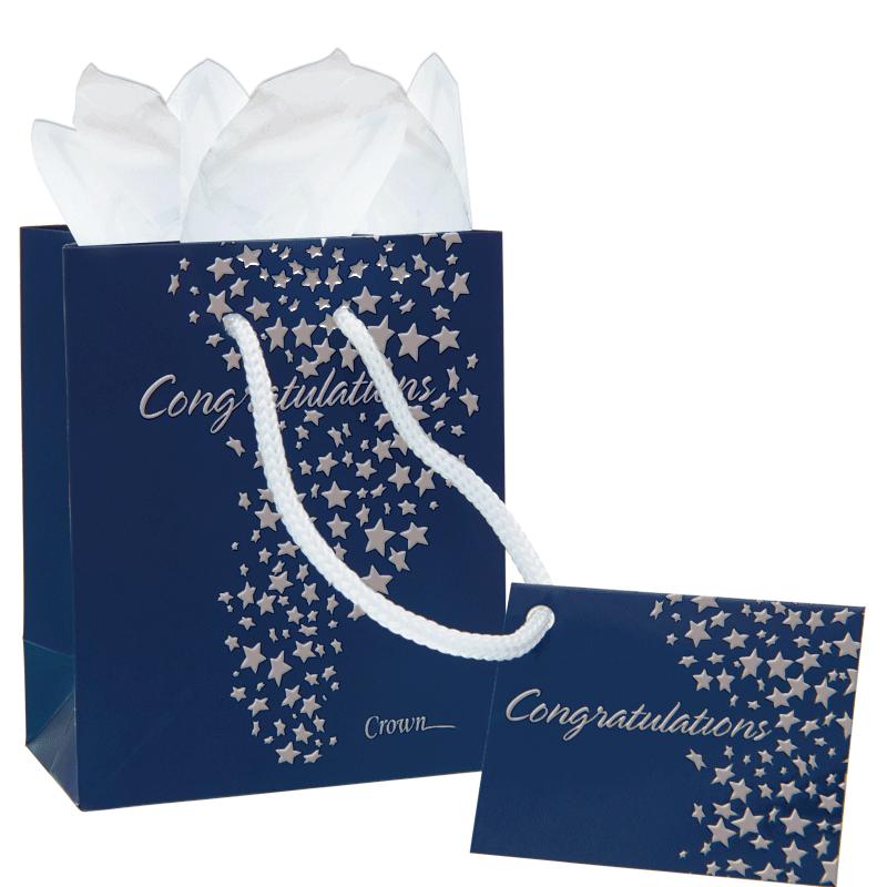 GIFT BAG CONGRATS-MINI W/CARD