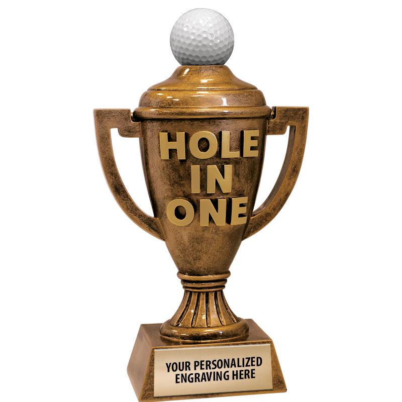 8.5"GOLF HOLE IN ONE SCULPTURE