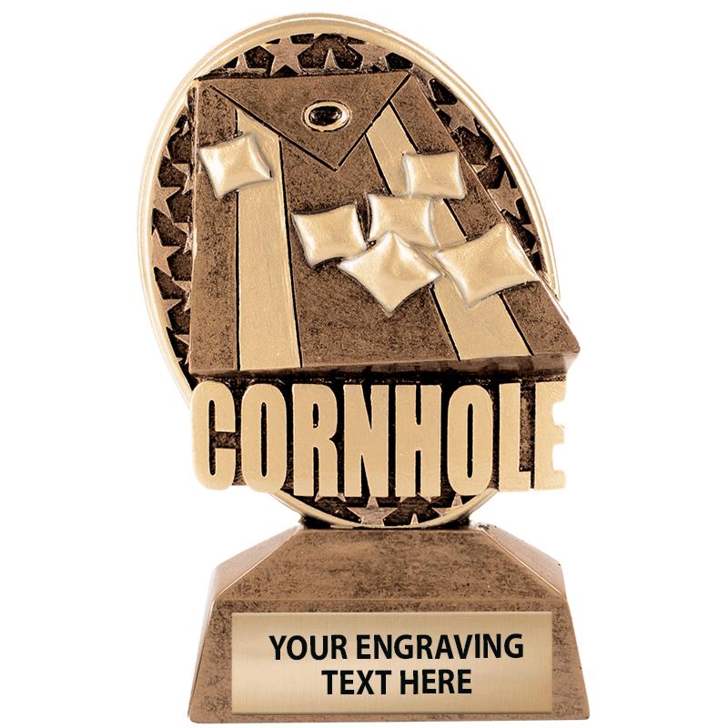 Custom Cornhole Trophy / Cornhole Tournament Award 