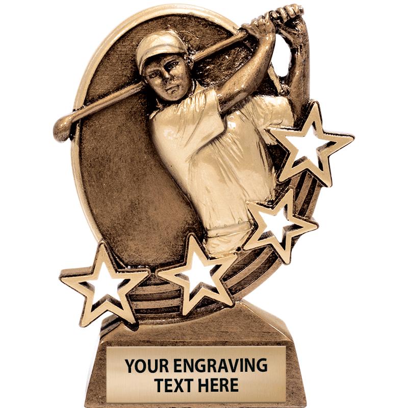 5.25"KUDOS GOLF SWING SCLPT