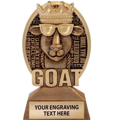 5 1/4" Kudos G.O.A.T. Sculpture