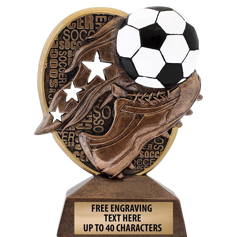 5.25"KUDOS SOCCER SCULPTURE