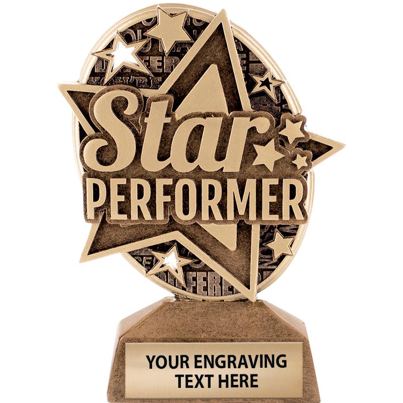 5.5"KUDOS STAR PERFORMER SCULP