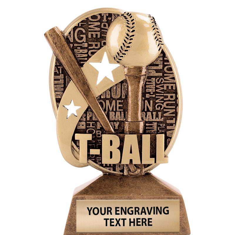 5.25"KUDOS T-BALL SCULPTURE