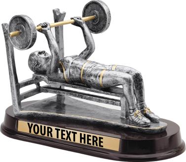 Weightlifting Sculptures Female Bench Press Weightlifting Sculpture