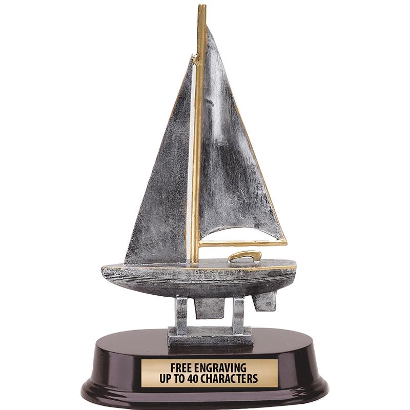 9-1/2" SAILBOAT SCULPTURE