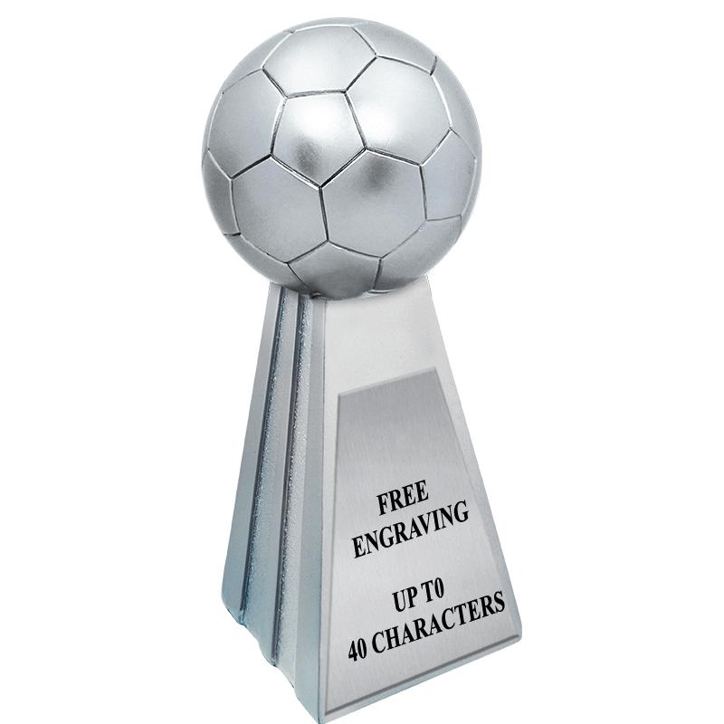 7" METALLIC SOCCER SCULPTURE