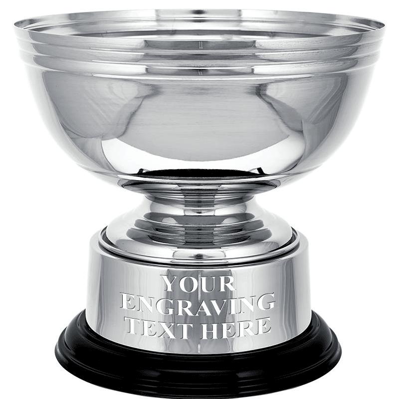 8.5"SILVER ROSEBOWL METAL CUP