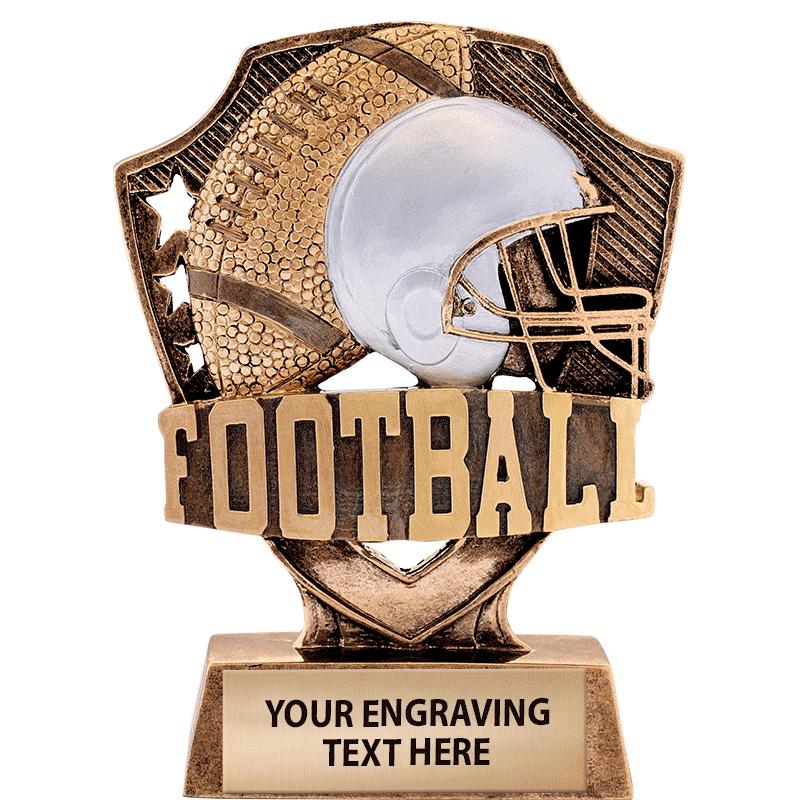 5" SHIELDZ FOOTBALL SCULPTUR