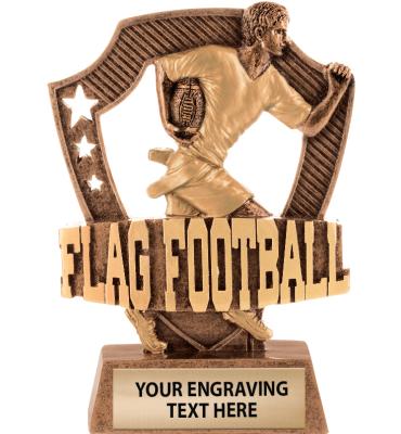 Shieldz Flag Football Sculpture