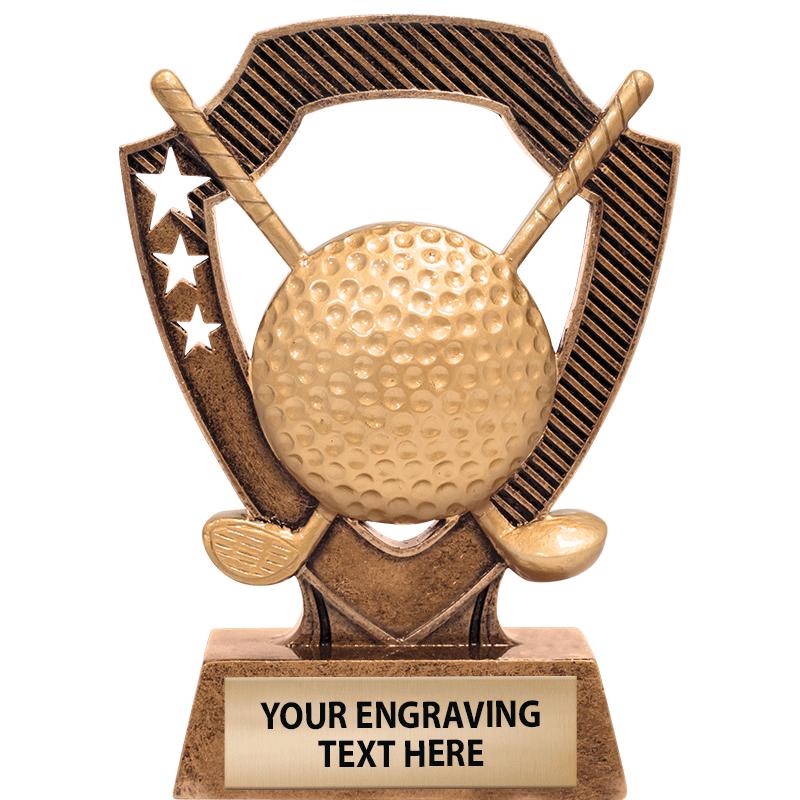 5" SHIELDZ GOLF SCULPTURE