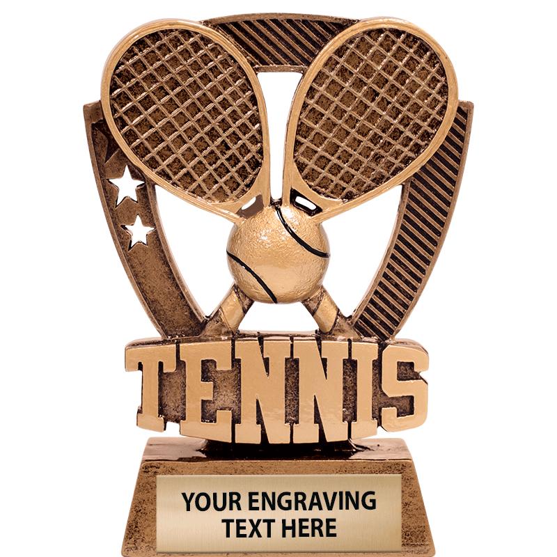 5" SHIELDZ TENNIS SCULPTURE