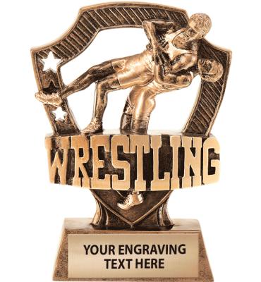 Shieldz Wrestling Sculpture