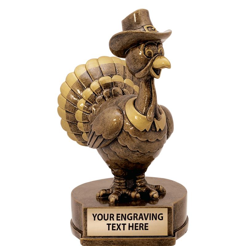 5" TURKEY PILGRIM SCULPTURE