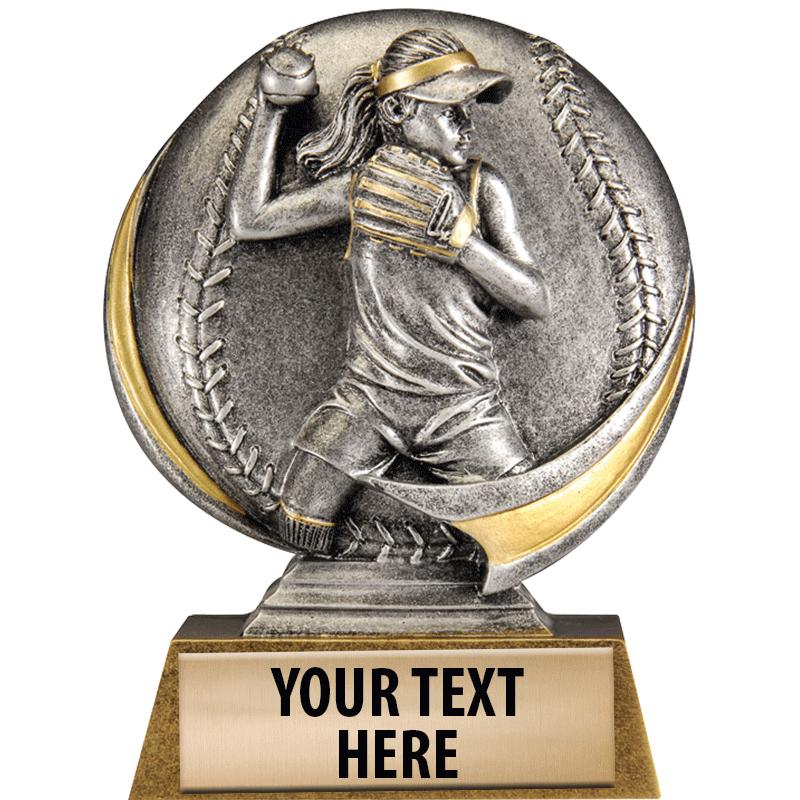 Softball Trophies Crown Awards