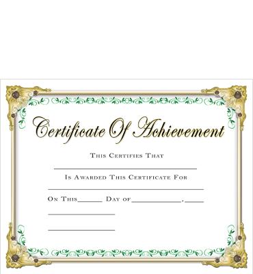 Achievement Certificate