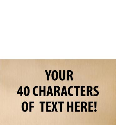 Gold Engraving Plate 5.80"W x 3.75"H