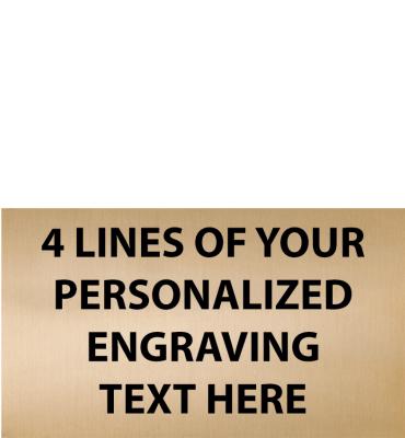 2.21"W x 1.27"H Gold Flexi Plate