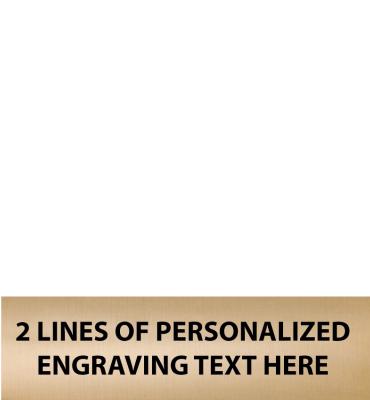 3"W x 0.7"H Gold Flexi Perpetual Plate