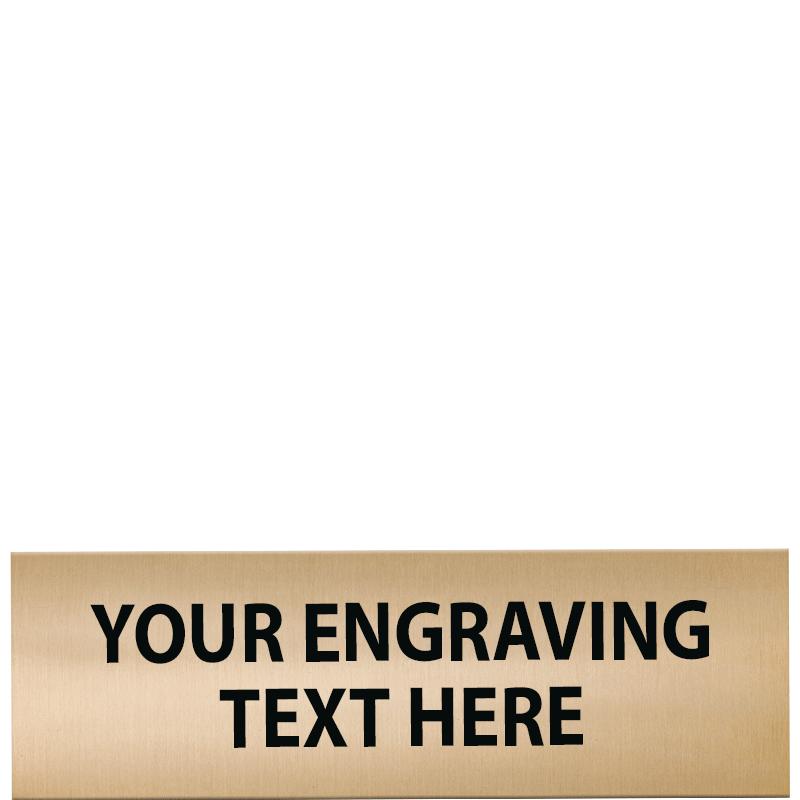 SMALL GOLD PLATE 3"W X .7"H