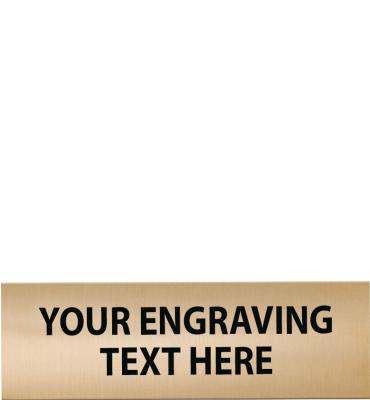 3 W x .7 H Gold Flexi Perpetual Plate