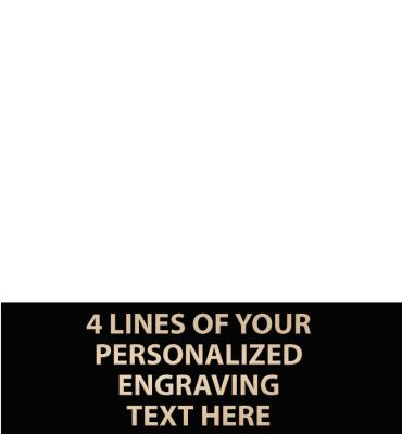 3 W X 1 H Black Flexi Engraving Plate