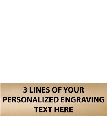 2"W x .625"H Flexi Gold Plate