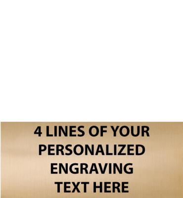 2.375"W x 1"H Gold Flexi Plate