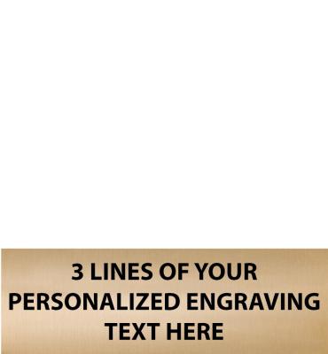 2.13"W x .69"H Gold Flexi Plate