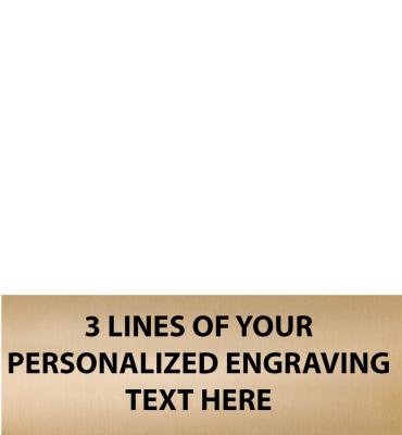 2.14"W x .75"H Gold Flexi Plate