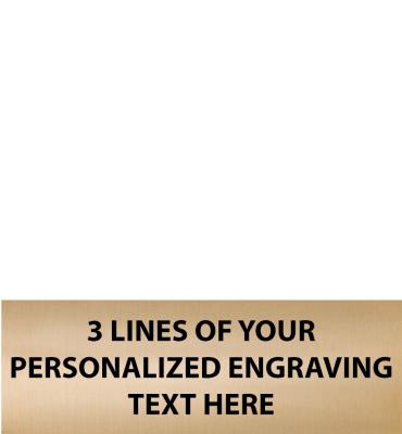 1.875"W x .625"H Gold Flexi Plate