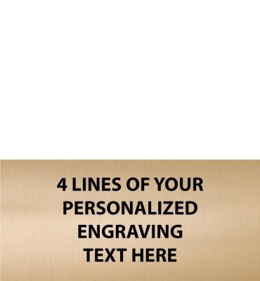 2.12 W X 1 H Gold Flexi Perpetual Plate