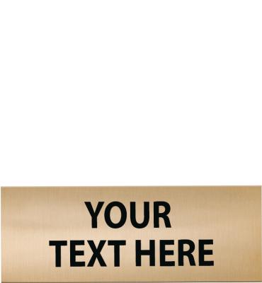 2.12"W x 1"H Gold Flexi Perpetual Plate