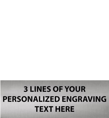 1.81"W x .63"H Silver Flexi Plate