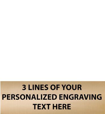 2.375"W x .75"H Gold Flexi Plate