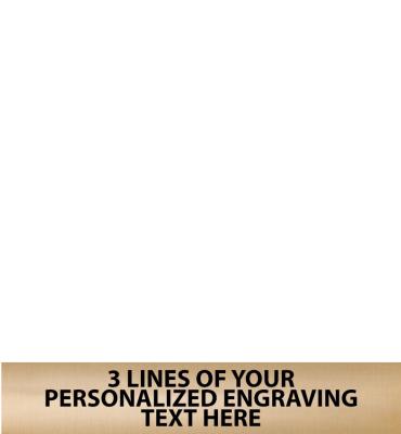 3.5"W x .625"H Flexi Gold Plate