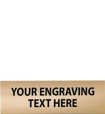 3.75" x 0.95" Gold Perpetual Plate