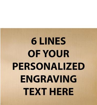 1.81"W x 1.44"H Gold Flexi Plate