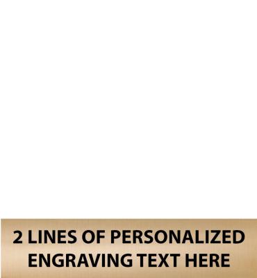 1.93"W x .45"H Gold Flexi Plate